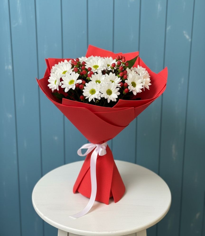 Букет цветов из: Хризантемы в Нурма