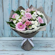 Букет цветов из:  Герберы, Альстромерии и Хризантемы в Нурма