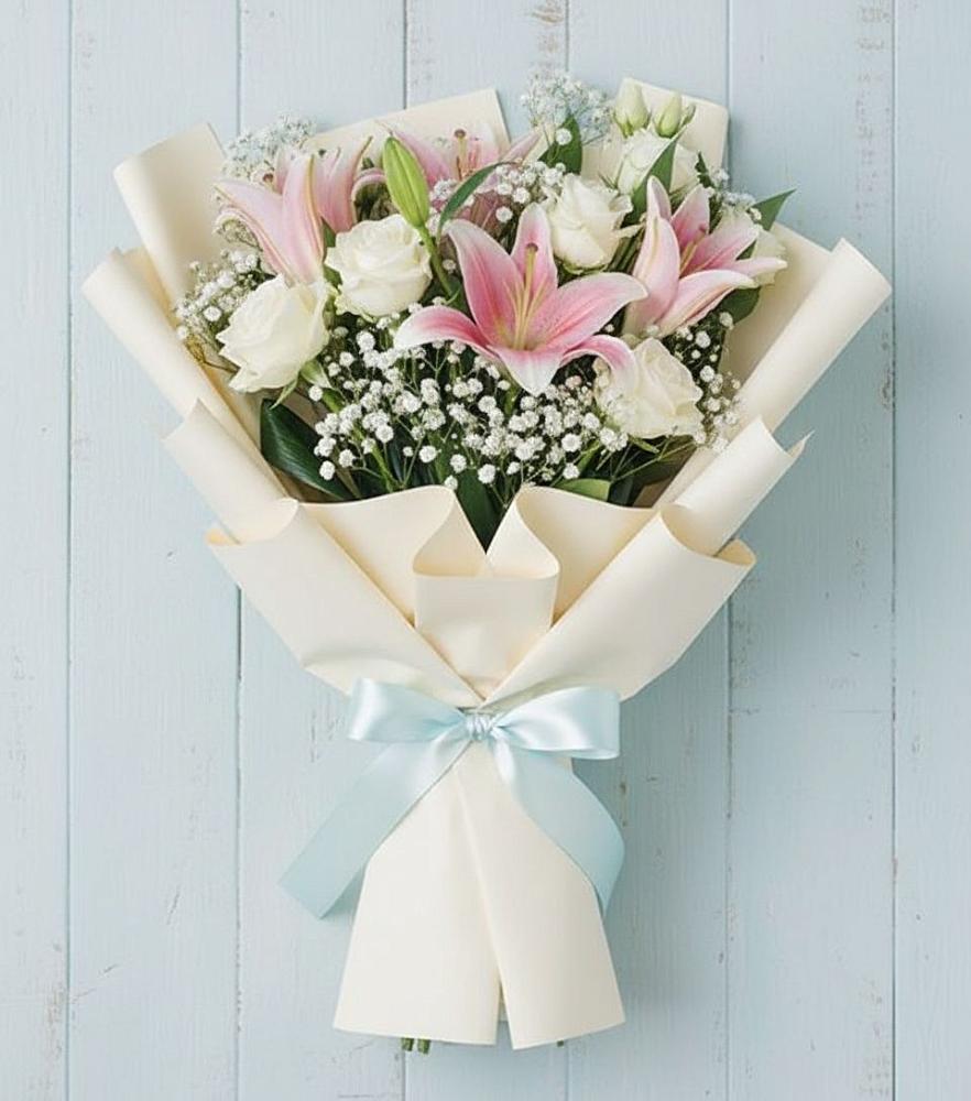 Букет цветов из: Лилии в Нурма