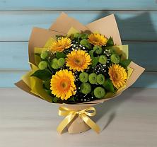 Букет цветов из:  Герберы и Хризантемы #REPLACE_PRED# Нурма
