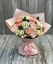 Букет цветов из:  Гвоздики, Розы и Хризантемы в Нурма