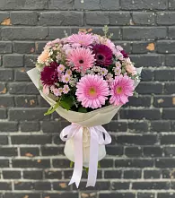 Букет цветов из:  Герберы и Хризантемы в Нурма