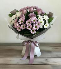 Букет цветов из:  Хризантемы и Розы в Нурма