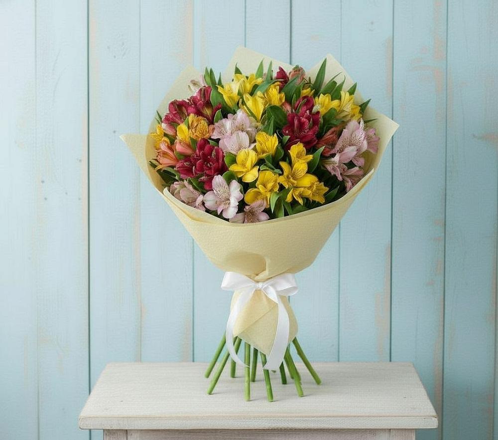 Букет цветов из: Альстромерии в Нурма
