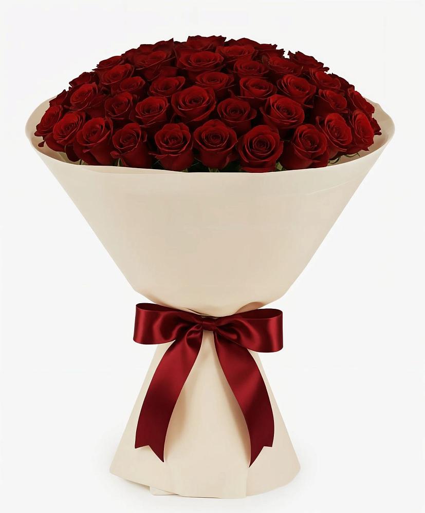 Букет 101 Бордовая роза Блэк Бакарра в Нурма