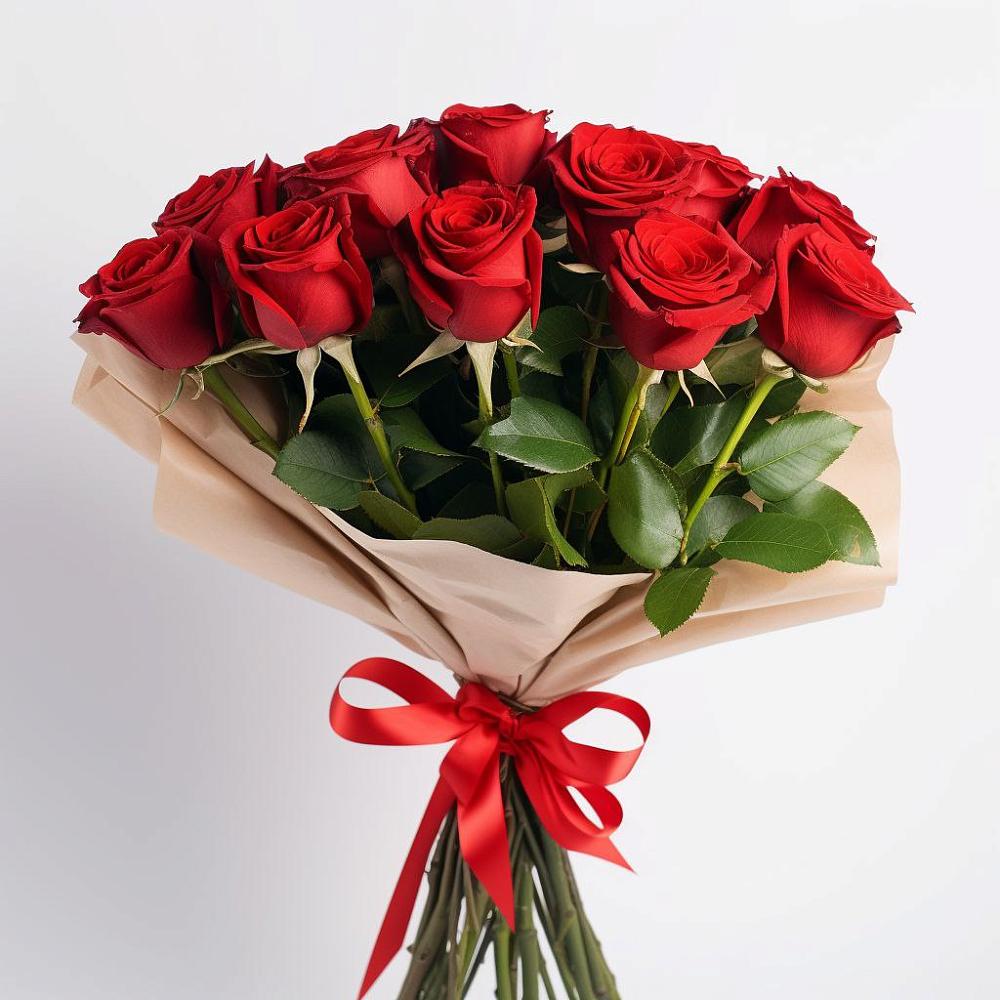 Букет 11 Красных роз Эдлесс Лав в Нурма